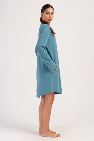 KADIN LYC SUPREM XXL O YAKA UZUN KOL ETEGI OVAL CEPLI TUNIK