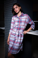 KADIN P.SUPREM SUPREM XXL GOMLEK YAKA TAMAMI DUGMELI 3/4KOL ETEGI OVAL GOMLEK TUNIK