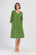 KADIN P.SUPREM XXL 3/4KOL FERMUARLI CEPLI EV ELBISESI