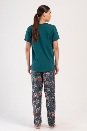 KADIN P.SUPREM BATTAL XXL O YAKA KISA KOL ETEGI OVAL PIJAMA TAKIM