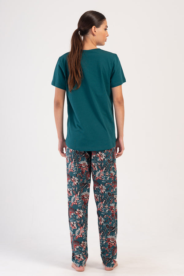 KADIN P.SUPREM BATTAL XXL O YAKA KISA KOL ETEGI OVAL PIJAMA TAKIM