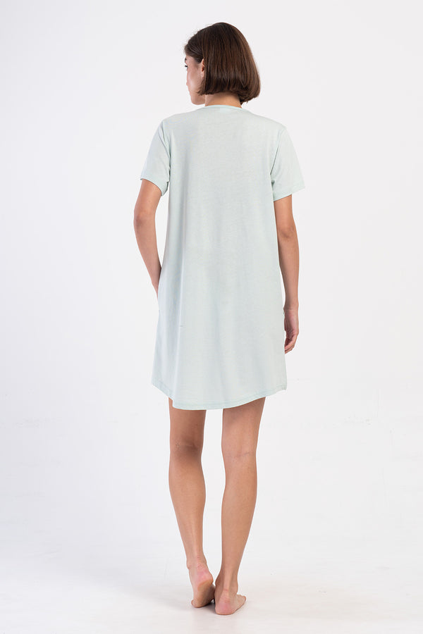 KADIN P.SUPREM XXL O YAKA KISA KOL ETEGI OVAL CEPLI TUNIK