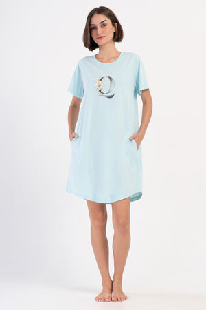 KADIN P.SUPREM XXL O YAKA KISA KOL ETEGI OVAL CEPLI TUNIK