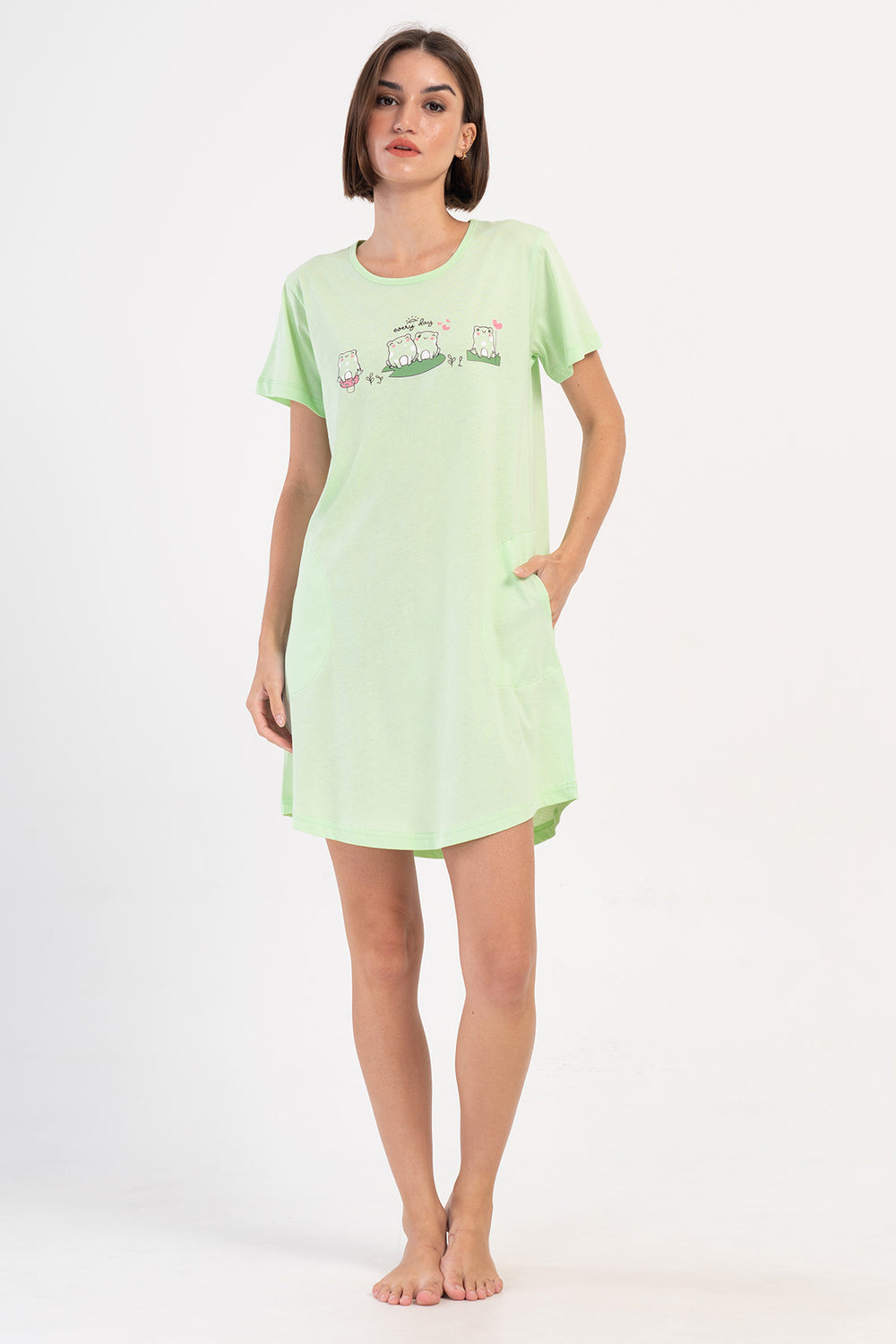 KADIN P.SUPREM O YAKA KISA KOL ETEGI OVAL CEPLI TUNIK