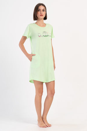 KADIN P.SUPREM O YAKA KISA KOL ETEGI OVAL CEPLI TUNIK