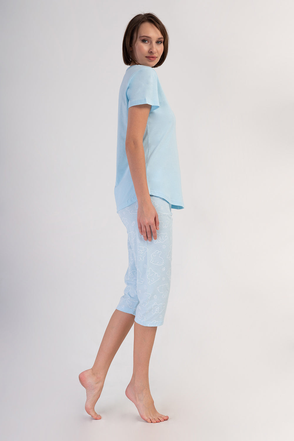 KADIN P.SUPREM O YAKA KISA KOL ETEGI OVAL KAPRI TAKIM