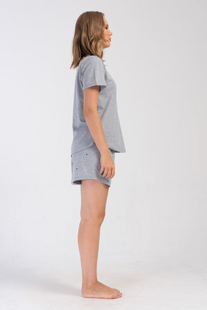 KADIN P.SUPREM XXL O YAKA KISA KOL ETEGI OVAL SORT TAKIM