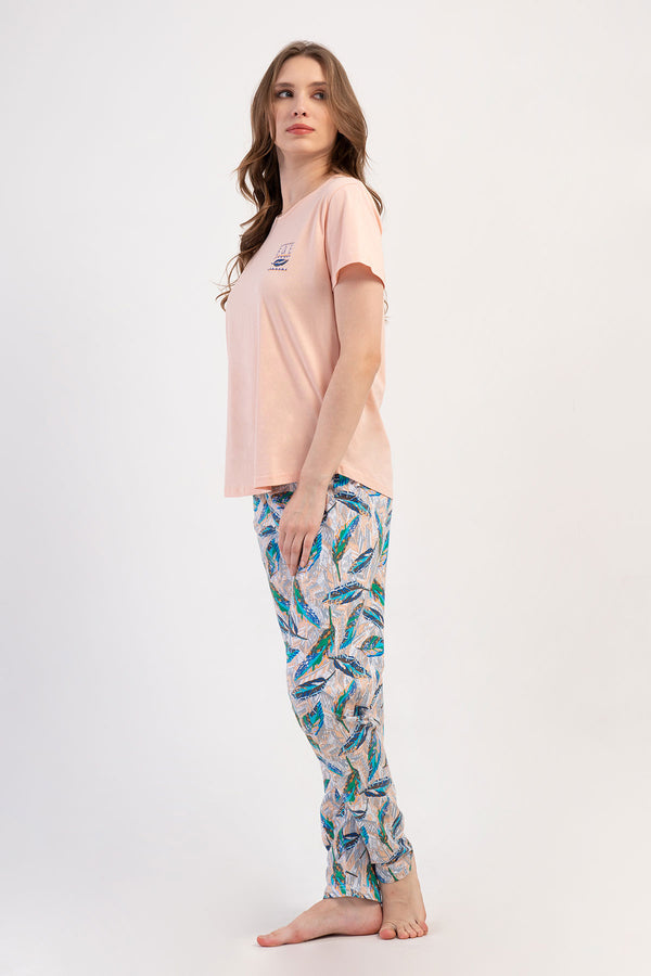 KADIN P.SUPREM XXL O YAKA KISA KOL ETEGI OVAL PIJAMA TAKIM