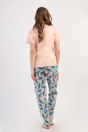 KADIN P.SUPREM XXL O YAKA KISA KOL ETEGI OVAL PIJAMA TAKIM