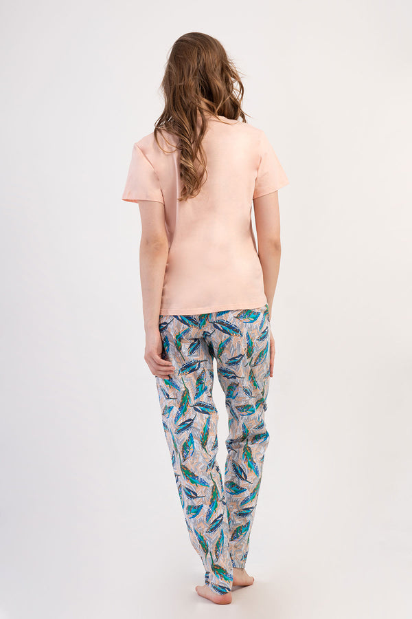 KADIN P.SUPREM XXL O YAKA KISA KOL ETEGI OVAL PIJAMA TAKIM