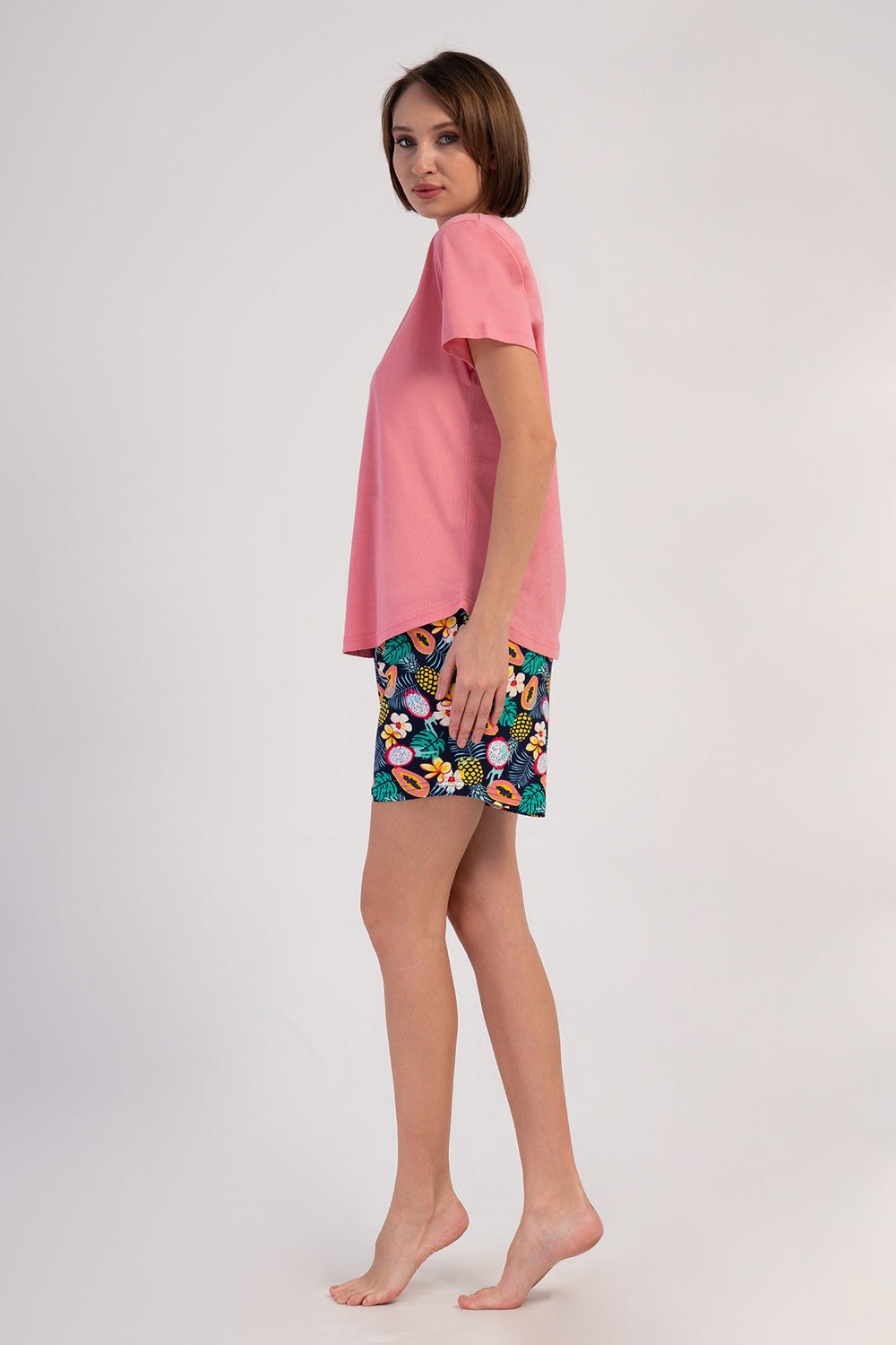 KADIN P.SUPREM XXL O YAKA KISA KOL ETEGI OVAL SORT TAKIM