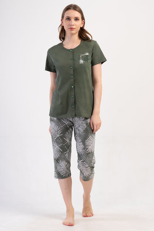 KADIN P.SUPREM TAMAMI DUGMELI KISA KOL KAPRI TAKIM