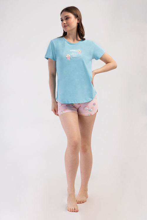 KADIN LYC SUPREM O YAKA KISA KOL ETEGI OVAL SORT TAKIM