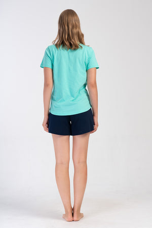 KADIN P.SUPREM O YAKA KISA KOL ETEGI OVAL SORT TAKIM