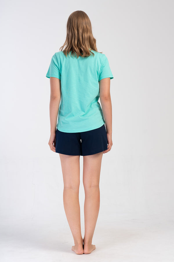 KADIN P.SUPREM O YAKA KISA KOL ETEGI OVAL SORT TAKIM