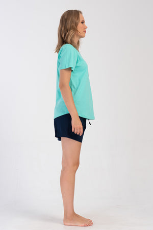 KADIN P.SUPREM XXL O YAKA KISA KOL ETEGI OVAL SORT TAKIM