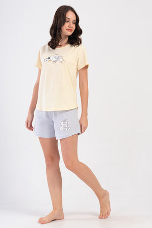 KADIN P.SUPREM O YAKA KISA KOL ETEGI OVAL SORT TAKIM