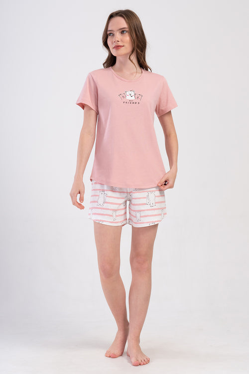 KADIN P.SUPREM O YAKA KISA KOL ETEGI OVAL SORT TAKIM