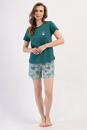 KADIN P.SUPREM O YAKA KISA KOL ETEGI OVAL SORT TAKIM