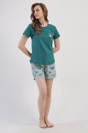 KADIN P.SUPREM O YAKA KISA KOL ETEGI OVAL SORT TAKIM