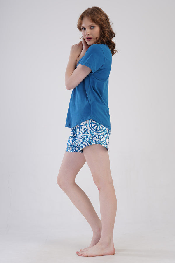 KADIN P.SUPREM O YAKA KISA KOL ETEGI OVAL SORT TAKIM