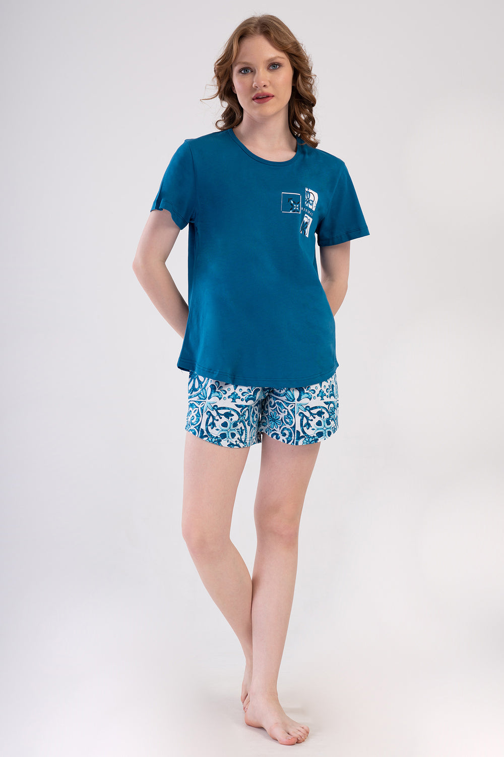 KADIN P.SUPREM XXL O YAKA KISA KOL ETEGI OVAL SORT TAKIM