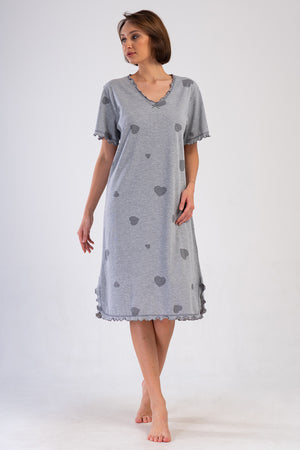 KADIN P.SUPREM XXL V YAKA BIBILALI KISA KOL BABANNE GECELIK