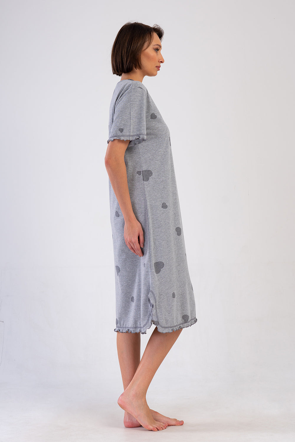 KADIN P.SUPREM XXL V YAKA BIBILALI KISA KOL BABANNE GECELIK