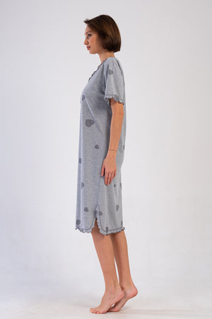 KADIN P.SUPREM XXL V YAKA BIBILALI KISA KOL BABANNE GECELIK