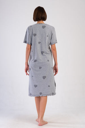 KADIN P.SUPREM XXL V YAKA BIBILALI KISA KOL BABANNE GECELIK