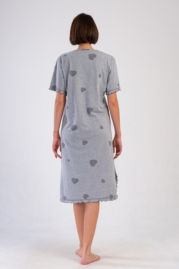 KADIN P.SUPREM XXL V YAKA BIBILALI KISA KOL BABANNE GECELIK