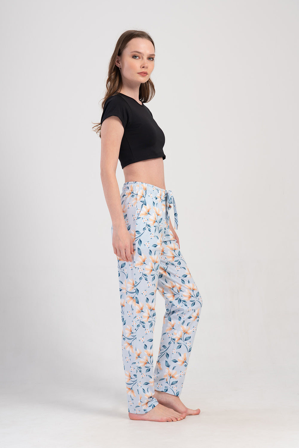 KADIN P.SUPREM CEPLI TEK ALT PIJAMA