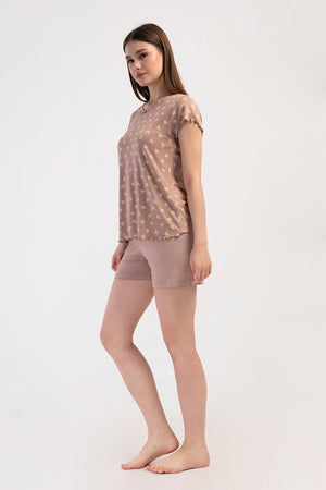 KADIN LYC VISCON XXL V YAKA FIYONKLU KISA KOL BIBILALI ETEGI OVAL SORT TAKIM