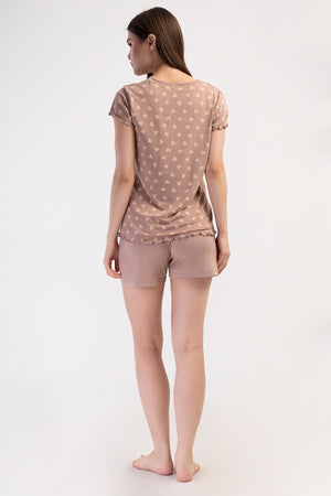 KADIN LYC VISCON XXL V YAKA FIYONKLU KISA KOL BIBILALI ETEGI OVAL SORT TAKIM