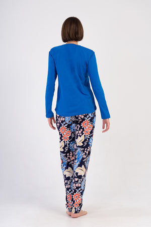 KADIN P.SUPREM O YAKA UZUN KOL ETEGI OVAL PIJAMA TAKIM