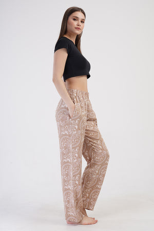 KADIN VISCON CEPLI TEK ALT PIJAMA