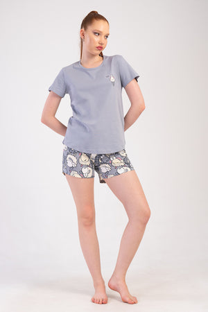 KADIN P.SUPREM O YAKA KISA KOL ETEGI OVAL SORT TAKIM