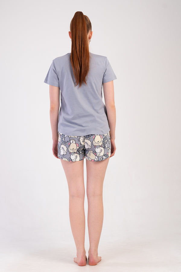 KADIN P.SUPREM O YAKA KISA KOL ETEGI OVAL SORT TAKIM