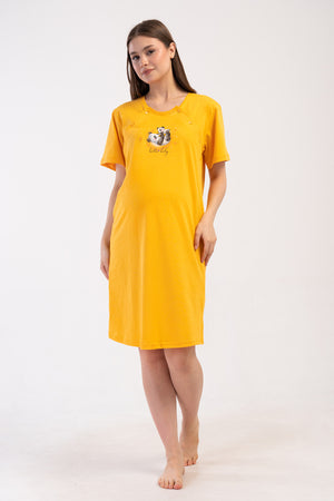 KADIN P.SUPREM CIFT PATLI KISA KOL HAMILE TUNIK