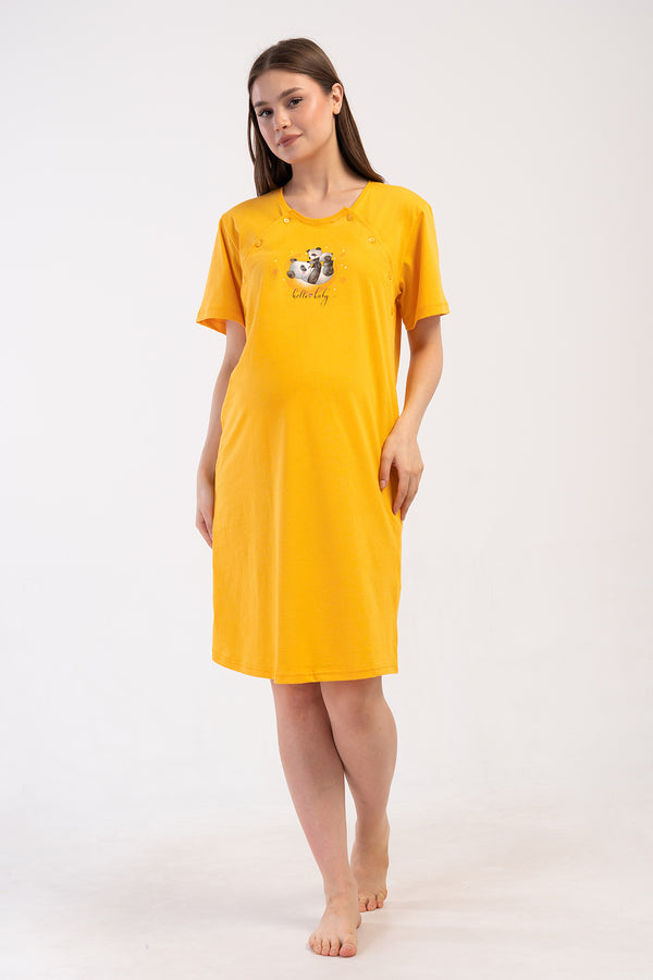 KADIN P.SUPREM CIFT PATLI KISA KOL HAMILE TUNIK