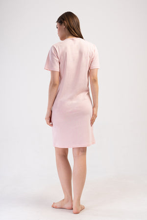 KADIN P.SUPREM FERMUARLI KISA KOL ETEGI OVAL HAMILE TUNIK