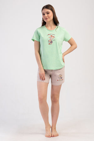 KADIN P.SUPREM O YAKA KISA KOL ETEGI OVAL SORT TAKIM