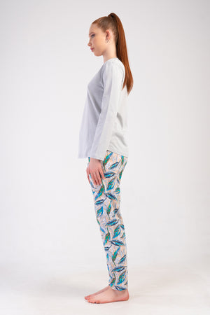 KADIN P.SUPREM XXL O YAKA UZUN KOL ETEGI OVAL PIJAMA TAKIM