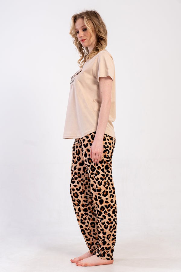 KADIN P.SUPREM BATTAL XXL O YAKA KISA KOL ETEGI OVAL PIJAMA TAKIM