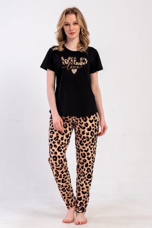 KADIN P.SUPREM BATTAL XXL O YAKA KISA KOL ETEGI OVAL PIJAMA TAKIM