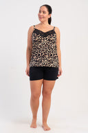 KADIN LYC VISCON XXL V YAKA DANTELLI IP ASKILI SORT TAKIM