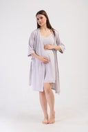 KADIN P.SUPREM IP ASKILI DANTELLI TUNIK+ 3/4 KOL HAMILE SABAHLIK TAKIM