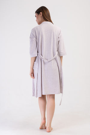 KADIN P.SUPREM IP ASKILI DANTELLI TUNIK+ 3/4 KOL HAMILE SABAHLIK TAKIM