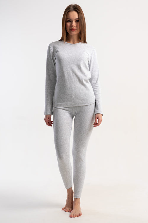 KADIN RIBANA UZUN KOL UZUN PACA PACA İÇLİK TAKIM