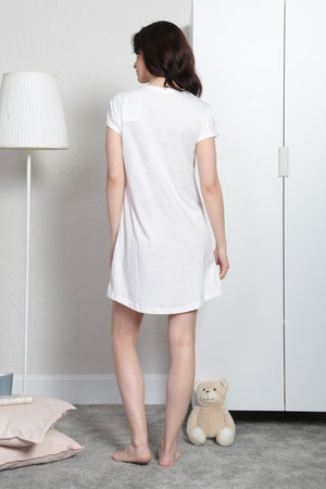 BAYAN P.SUPREM O YAKA DOUBLE KISA KOL ETEGI OVAL TUNIK